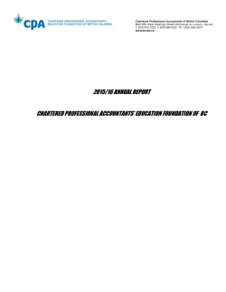 2015/16 annual report chartered professional accountants