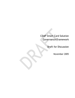 CDAP Smart Card Solution