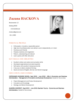 Zuzana HACKOVA - Startupmatcher