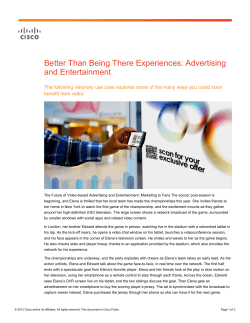 Better Than Being There Experiences: Advertising and
