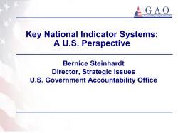 Role of Key National Indicator System