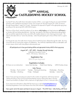 castle downs hockey school - Castle Downs Recreation Society