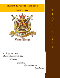 Stagg High School Dance Rules - Stockton Unified School District