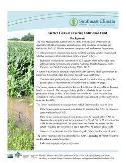 Farmer Costs of Insuring Individual Yield