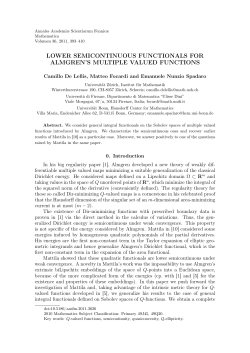 lower semicontinuous functionals for almgren`s multiple valued