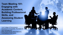 Team Meeting 101