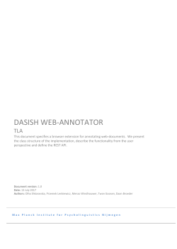DASISH WEB-ANNOTATOR