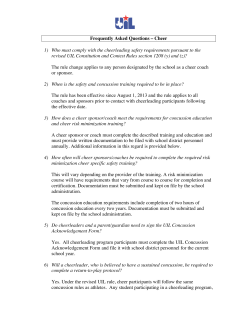 Frequently Asked Questions &ndash; Cheer 1) Who must comply with the