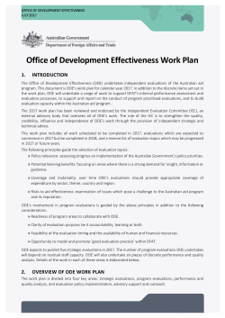 ODE Work Plan 2017 [Word 161 KB] - Department of Foreign Affairs