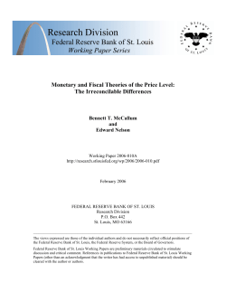 Monetary and Fiscal Theories of the Price Level