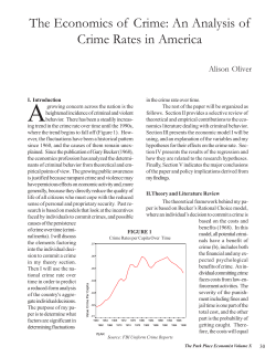 The Economics of Crime: An Analysis of Crime Rates in America