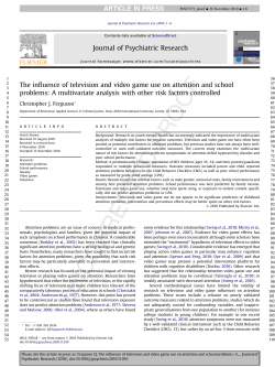 The influence of television and video game use on attention and
