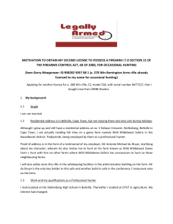 I will therefore utilize my .270 Win rifle to target &ldquo;medium game at