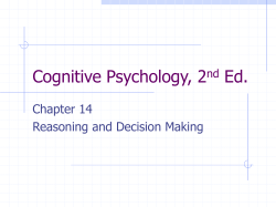 Cognitive Psychology, 2nd Ed.