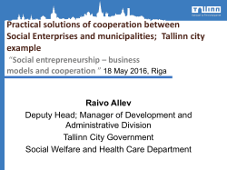 Tallinn - Social Innovation Centre