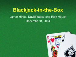 Powerpoint Presentation of ITP Blackjack
