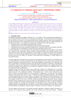A Comparison of Adaboost and Learn++ Distribution Update Rule