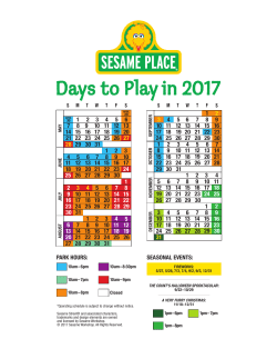 Days to Play in 2017