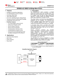 DRV8801A-Q1 DMOS Full-Bridge Motor Drivers