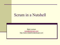 Scrum in a Nutshell