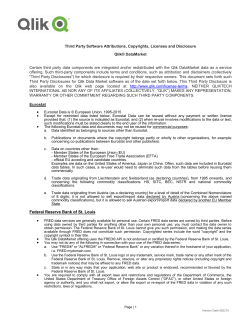 Third Party Software Attributions, Copyrights, Licenses and