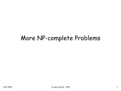 NP-Complete Reductions