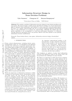 Information Structure Design in Team Decision Problems