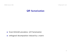 QR factorization
