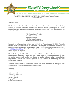 Contract Towing - Polk County Sheriff