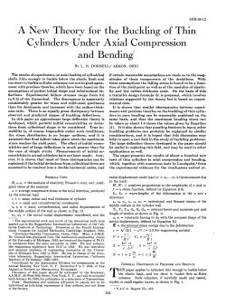 A New Theory for the Buckling of Thin Cylinders Under