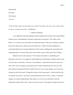 Sample Lit Response 2016