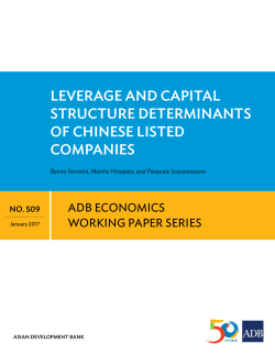 Leverage and Capital Structure Determinants of Chinese Listed