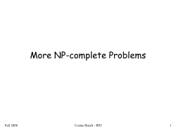 NP-Complete Reductions
