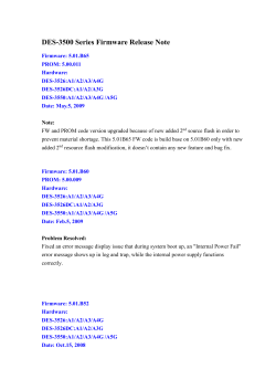 DES-3226S Firmware Release Note - D-Link