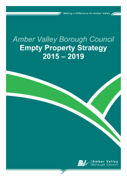Amber Valley Borough Council Empty Property Strategy 2015 &ndash; 2019