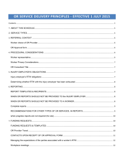 Schedule 2 - OES - WorkSafe Victoria