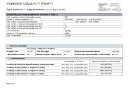 Pupil Premium Strategy Statement - Irchester Community Primary