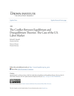 The Conflict Between Equilibrium and