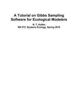 A Tutorial on Gibbs Sampling Software for Ecological Modelers