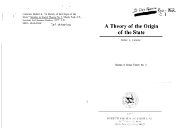A Theory of the Origin of the State