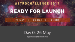 Day 0: 26 May - AstroChallenge