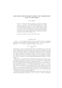 THE MA&tilde;N&Eacute;-CONZE-GUIVARC`H LEMMA FOR INTERMITTENT