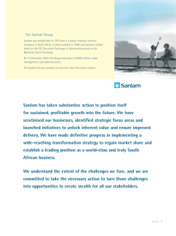 Sanlam has taken substantive action to position itself for sustained