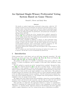 An Optimal Single-Winner Preferential Voting System Based