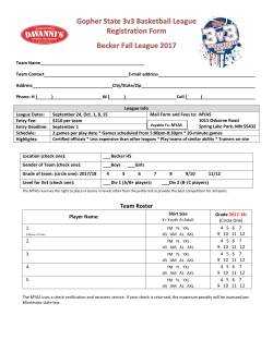 Team Roster - Minnesota Youth Athletic Services