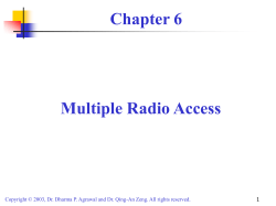 Chapter 6: Multiple Radio Access