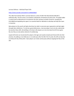 Lacrosse Defense &ndash; Individual Player Drills https://www.youtube