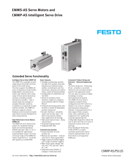 EMMS-AS Servo Motors and CMMP-AS Intelligent Servo Drive