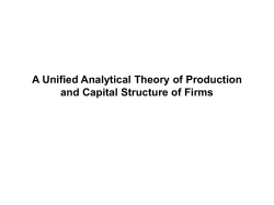 Imperfect Market or Imperfect Theory A Unified Analytical