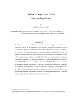 docx - Stony Brook Center for Game Theory
